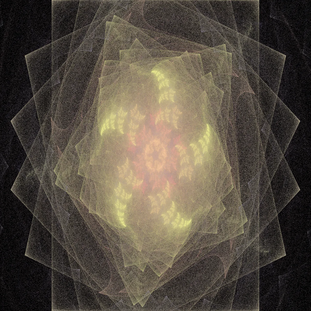 Constellation — sparse, star-like structure, 5-fold symmetry