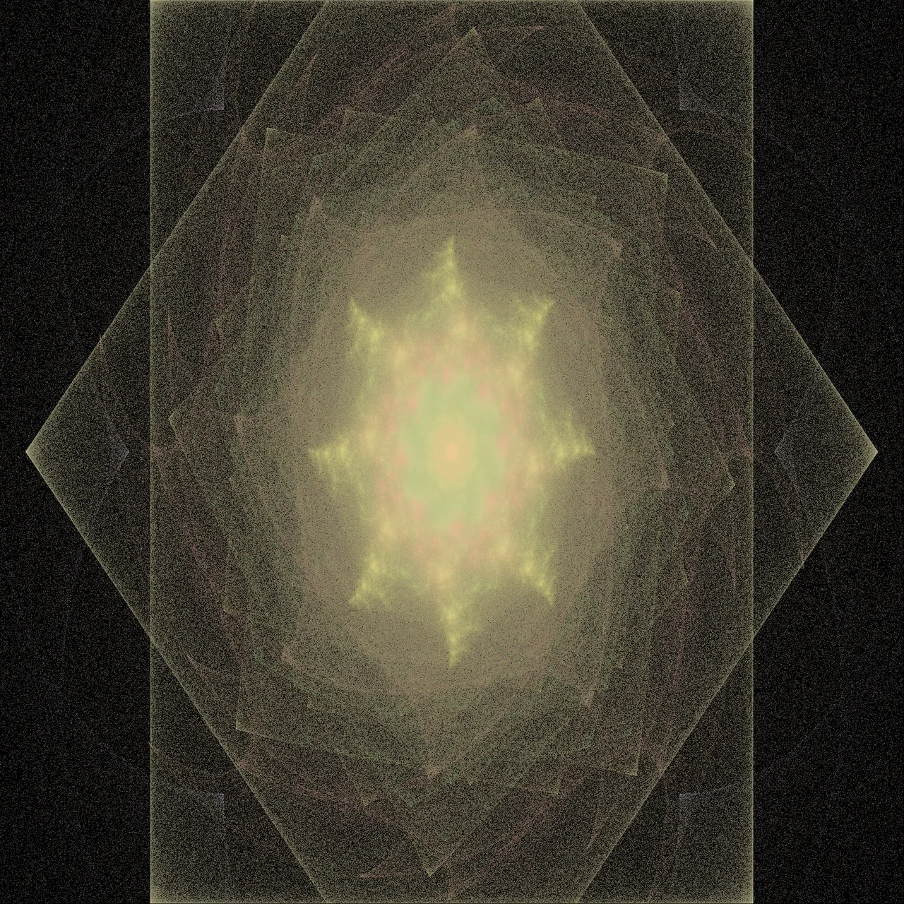 Neon Flower — 8-fold radial symmetry, high colour contrast
